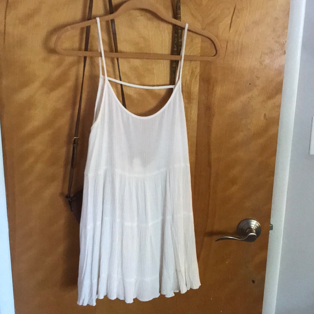 White slip dress